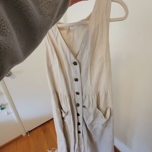 GAP Cream Sleeveless Dress